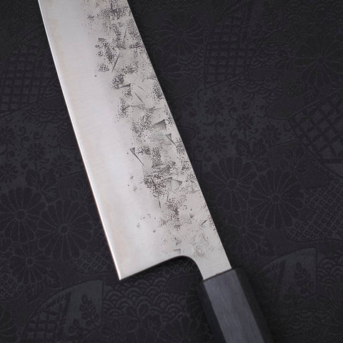 Gyuto SLD Nashiji Dunkelblauer Urushi Griff 240mm-[Musashi]-[Japan-Küchenmesser]
