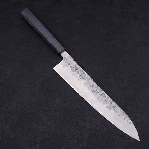 Gyuto SLD Nashiji Dunkelblauer Urushi Griff 240mm-[Musashi]-[Japan-Küchenmesser]