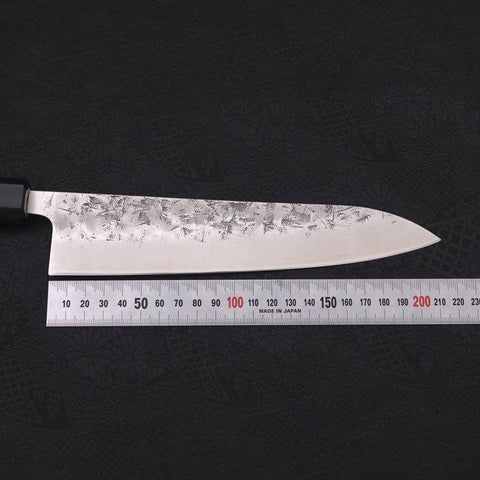 Gyuto SLD Nashiji Washi Büffelhorn und Magnolienholz Griff 210mm-[Musashi]-[Japan-Küchenmesser]