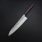Gyuto SLD Nashiji Washi Lila Urushi Griff 210mm-[Musashi]-[Japan-Küchenmesser]