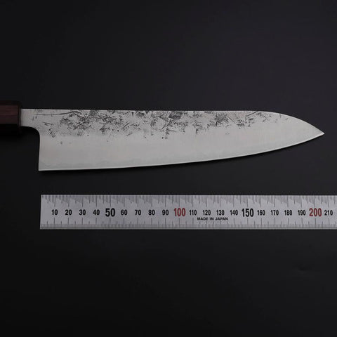 Gyuto SLD Nashiji Washi Lila Urushi Griff 210mm-[Musashi]-[Japan-Küchenmesser]