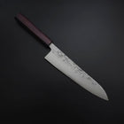Gyuto SLD Nashiji Washi Lila Urushi Griff 210mm-[Musashi]-[Japan-Küchenmesser]