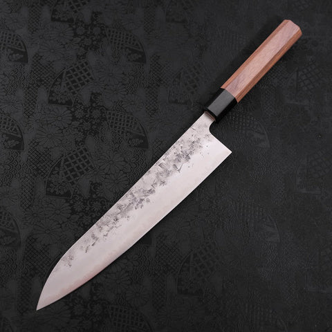 Gyuto SLD Nashiji Washi Walnussholz Griff 240mm-[Musashi]-[Japan-Küchenmesser]