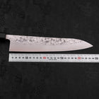Gyuto SLD Nashiji Washi Walnussholz Griff 240mm-[Musashi]-[Japan-Küchenmesser]
