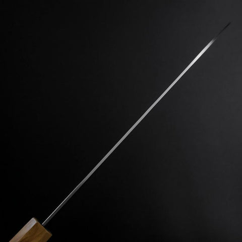 Gyuto SLD Nickel Tsuchime Kolorierter Damast Olivenholz Griff 210mm Limited Edition-[Musashi]-[Japan-Küchenmesser]