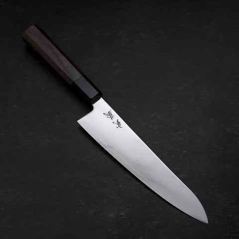 Gyuto SLD Poliert Walnussholz Griff 240mm-[Musashi]-[Japan-Küchenmesser]