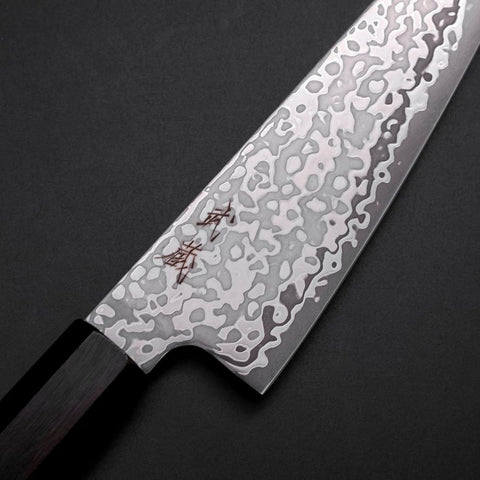 Gyuto SLD Schwarzer Damast Ebenholz Griff 150mm-[Musashi]-[Japan-Küchenmesser]