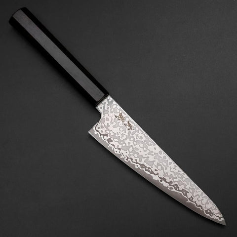 Gyuto SLD Schwarzer Damast Ebenholz Griff 150mm-[Musashi]-[Japan-Küchenmesser]