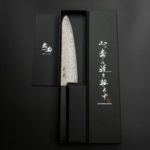 Gyuto SLD Schwarzer Damast Ebenholz Griff 195mm-[Musashi]-[Japan-Küchenmesser]