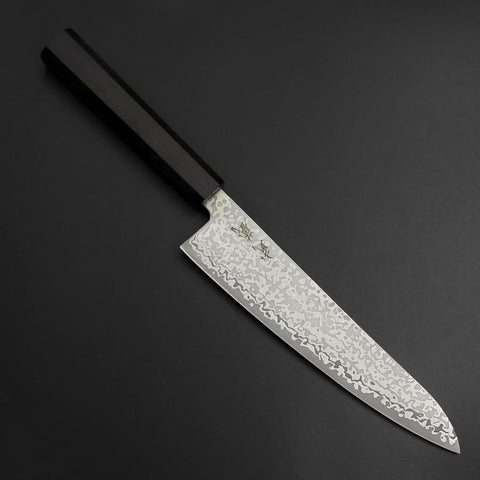 Gyuto SLD Schwarzer Damast Ebenholz Griff 195mm-[Musashi]-[Japan-Küchenmesser]