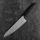 Gyuto SLD Schwarzer Damast Ebenholz Griff 210mm-[Musashi]-[Japan-Küchenmesser]
