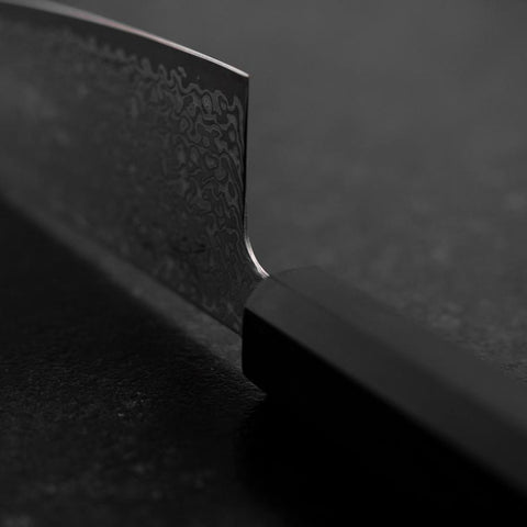 Gyuto SLD Schwarzer Damast Ebenholz Griff 210mm-[Musashi]-[Japan-Küchenmesser]
