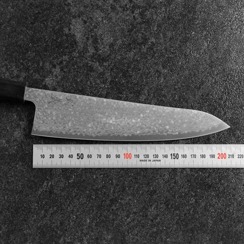 Gyuto SLD Schwarzer Damast Ebenholz Griff 210mm-[Musashi]-[Japan-Küchenmesser]
