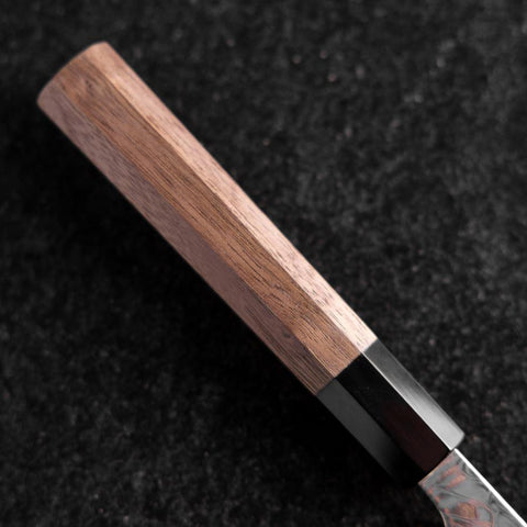 Gyuto SLD Wave Nickel Damast Büffelhorn und Walnussholz Griff 210mm-[Musashi]-[Japan-Küchenmesser]