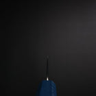 Gyuto SLD Wellen Nickel Damast Blauer Urushi Griff 180mm-[Musashi]-[Japan-Küchenmesser]