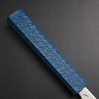 Gyuto SLD Wellen Nickel Damast Blauer Urushi Griff 180mm-[Musashi]-[Japan-Küchenmesser]