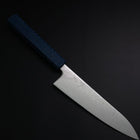 Gyuto SLD Wellen Nickel Damast Blauer Urushi Griff 180mm-[Musashi]-[Japan-Küchenmesser]