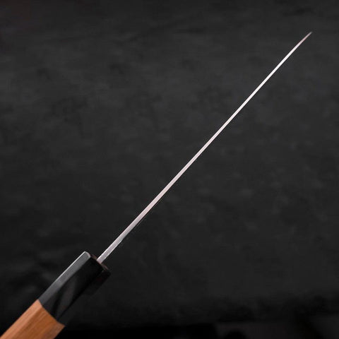 Gyuto SLD Wellen-Nickel Damast Büffelhorn und Teakholz Griff 210mm-[Musashi]-[Japan-Küchenmesser]