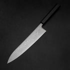 Gyuto SLD Wellen Nickel Damast Dunkelblauer Urushi Griff 240mm-[Musashi]-[Japan-Küchenmesser]