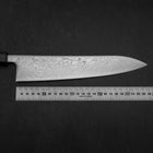 Gyuto SLD Wellen Nickel Damast Dunkelblauer Urushi Griff 240mm-[Musashi]-[Japan-Küchenmesser]