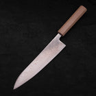 Gyuto SLD Wellen-Nickel Damast Weißer Urushi Griff 210mm-[Musashi]-[Japan-Küchenmesser]