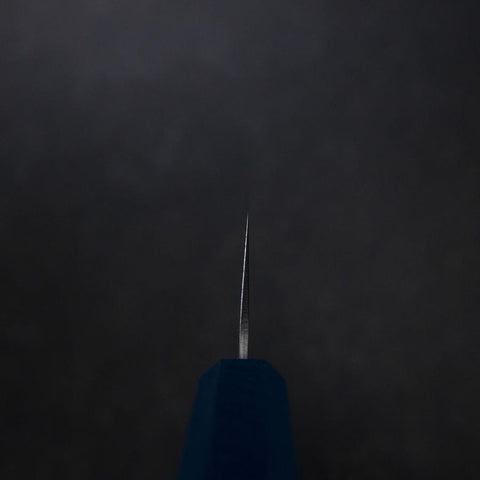 Gyuto Schwedenstahl Nashiji Washi Damast Blauer Urushi Griff 210mm-[Musashi]-[Japan-Küchenmesser]