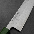 Gyuto Schwedenstahl Nashiji Washi Damast Grüner Urushi Griff 210mm-[Musashi]-[Japan-Küchenmesser]