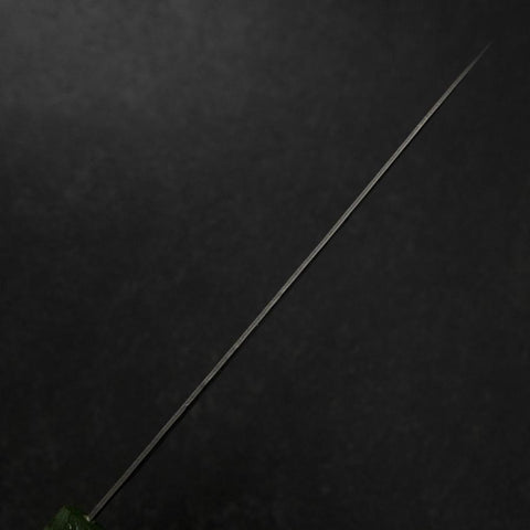 Gyuto Schwedenstahl Nashiji Washi Damast Grüner Urushi Griff 210mm-[Musashi]-[Japan-Küchenmesser]