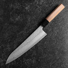 Gyuto Schwedenstahl Nashiji Washi Damast Schwarzes Walnussholz Griff 210mm-[Musashi]-[Japan-Küchenmesser]