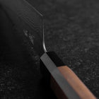 Gyuto Schwedenstahl Nashiji Washi Damast Schwarzes Walnussholz Griff 210mm-[Musashi]-[Japan-Küchenmesser]
