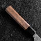 Gyuto Schwedenstahl Nashiji Washi Damast Schwarzes Walnussholz Griff 210mm-[Musashi]-[Japan-Küchenmesser]