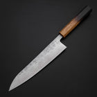 Gyuto Schweden-Stahl Nashiji Washi Yaki Urushi Griff 210mm-[Musashi]-[Japan-Küchenmesser]