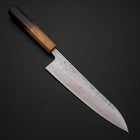 Gyuto Schweden-Stahl Nashiji Washi Yaki Urushi Griff 210mm-[Musashi]-[Japan-Küchenmesser]