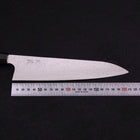Gyuto Silver Steel #3 Damascus Buffalo Ebony Handle 210mm-[Musashi]-[Japan-Küchenmesser]