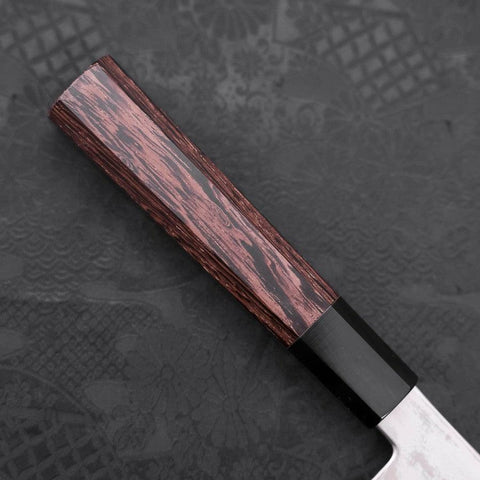 Gyuto Silver Steel #3 Damascus Buffalo Wenge Handle 210mm-[Musashi]-[Japanese-Kitchen-Knives]