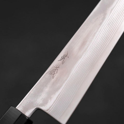 Gyuto Silver Steel #3, Damast Büffelhorn und Wenge Griff, 210mm-[Musashi]-[Japan-Küchenmesser]