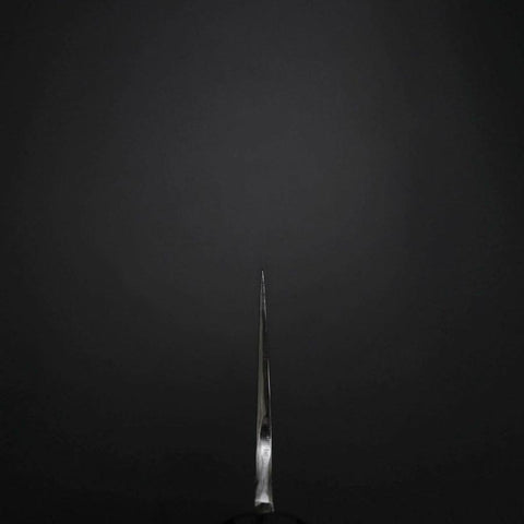 Gyuto Silver Steel #3 Kagami Honyaki Büffelhorn und Ebenholz Griff 210mm-[Musashi]-[Japan-Küchenmesser]