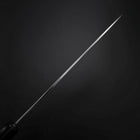 Gyuto Silver Steel #3 Kagami Honyaki Büffelhorn und Ebenholz Griff 210mm-[Musashi]-[Japan-Küchenmesser]
