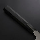 Gyuto Silver Steel #3 Kagami Honyaki Büffelhorn und Ebenholz Griff 210mm-[Musashi]-[Japan-Küchenmesser]