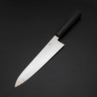 Gyuto Silver Steel #3 Kagami Honyaki Büffelhorn und Ebenholz Griff 240mm-[Musashi]-[Japan-Küchenmesser]