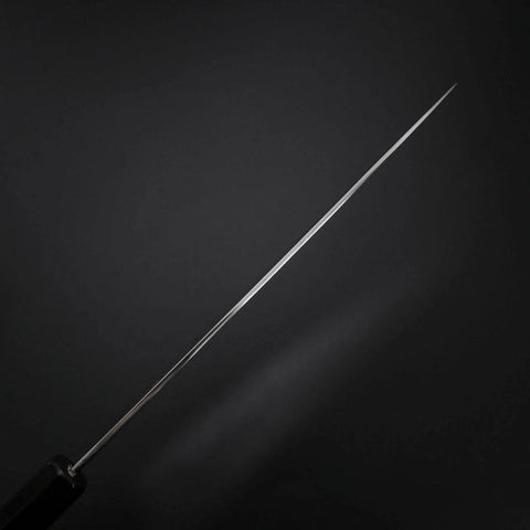 Gyuto Silver Steel #3 Kagami Honyaki Büffelhorn und Ebenholz Griff 240mm-[Musashi]-[Japan-Küchenmesser]
