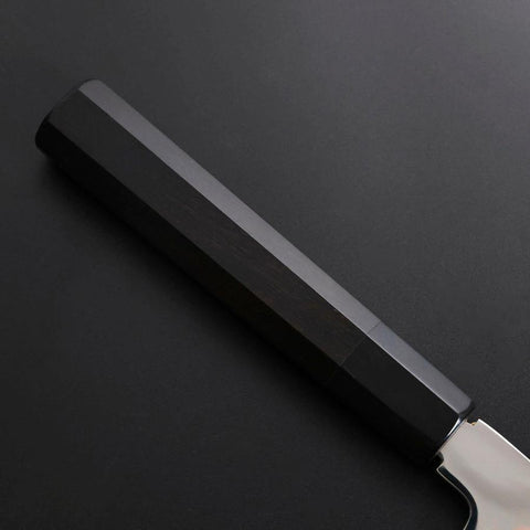 Gyuto Silver Steel #3 Kagami Honyaki Büffelhorn und Ebenholz Griff 240mm-[Musashi]-[Japan-Küchenmesser]