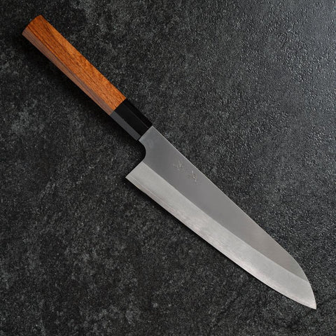 Gyuto Silver Steel #3 Kasumi Buffalo Bubinga Handle 210mm (8.3”)-[Musashi]-[Japanese-Kitchen-Knives]