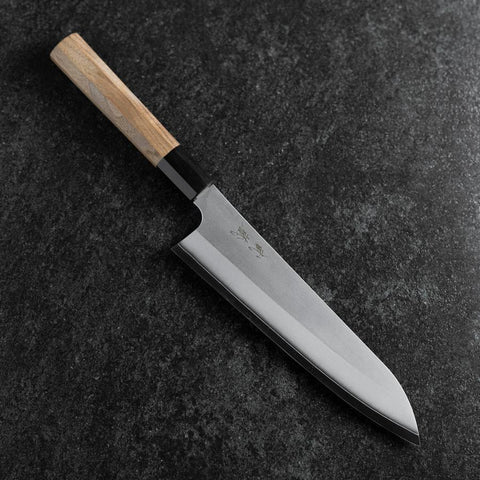 Gyuto Silver Steel #3 Kasumi Büffelhorn und Walnussholz Griff 210mm-[Musashi]-[Japan-Küchenmesser]