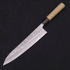 Gyuto Silver Steel #3 Nashiji Büffelhorn und Magnolienholz Griff 240mm-[Musashi]-[Japan-Küchenmesser]