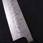 Gyuto Silver Steel #3 Nashiji Büffelhorn und Magnolienholz Griff 240mm-[Musashi]-[Japan-Küchenmesser]