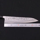 Gyuto Silver Steel #3 Nashiji Büffelhorn und Magnolienholz Griff 240mm-[Musashi]-[Japan-Küchenmesser]