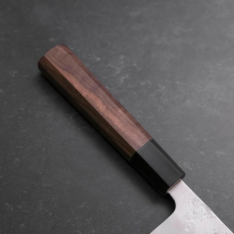 Gyuto Silver Steel #3 Nashiji Büffelhorn und Walnussholz Griff 210mm-[Musashi]-[Japan-Küchenmesser]