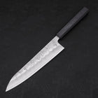 Gyuto Silver Steel #3 Nashiji Dunkelblauer Urushi Griff 210mm-[Musashi]-[Japan-Küchenmesser]