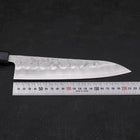 Gyuto Silver Steel #3 Nashiji Dunkelblauer Urushi Griff 210mm-[Musashi]-[Japan-Küchenmesser]